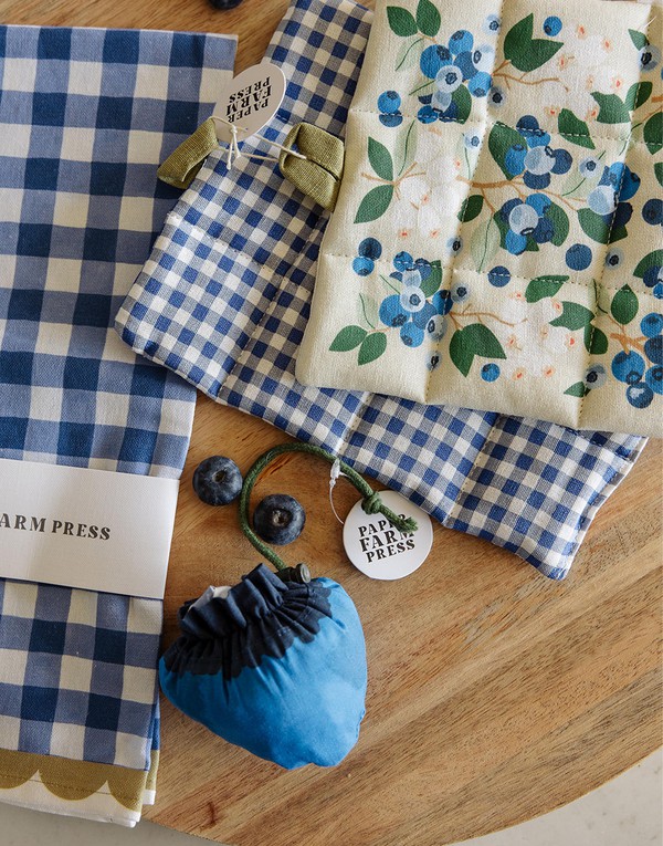 Blueberry Foldable Market Tote Bag, 1 of 5