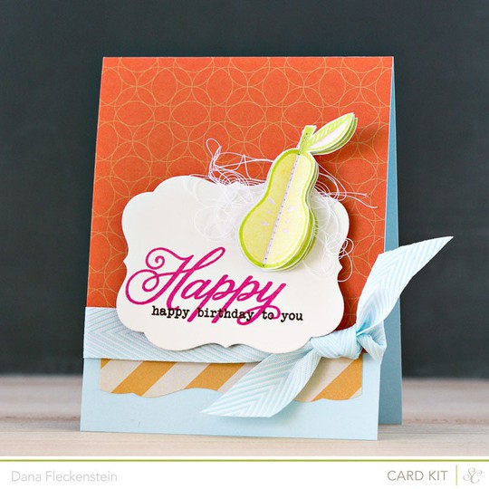 Pear Birthday *card kit only*