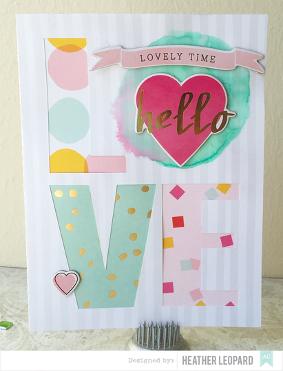 Love card by heather leopard american crafts