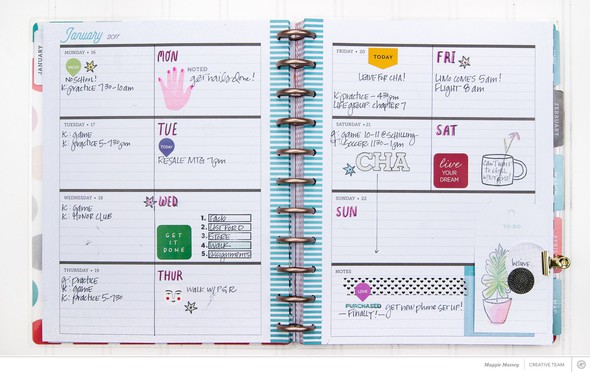 Planner spread - January 16-22, 2017 by maggie_massey gallery