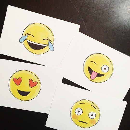 Watercolor emojis original