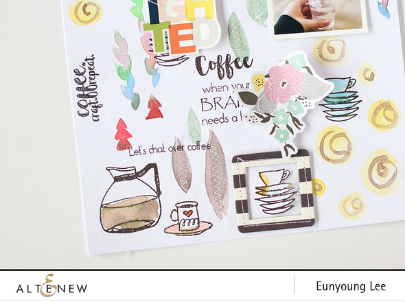 A layout with coffee stamp by EyoungLee gallery