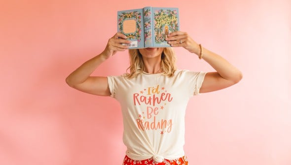 I'd Rather Be Reading Tee gallery