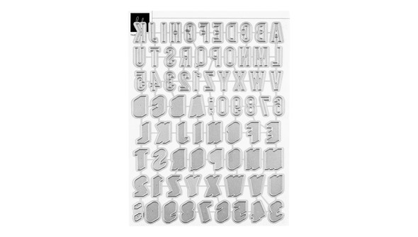 Metal Die Set : Bold Shadow Alphabet gallery