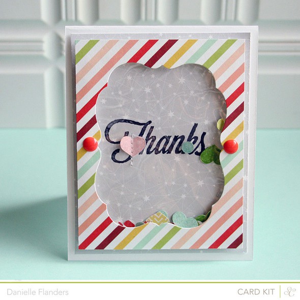 Thanks Confetti Shaker card by Dani gallery