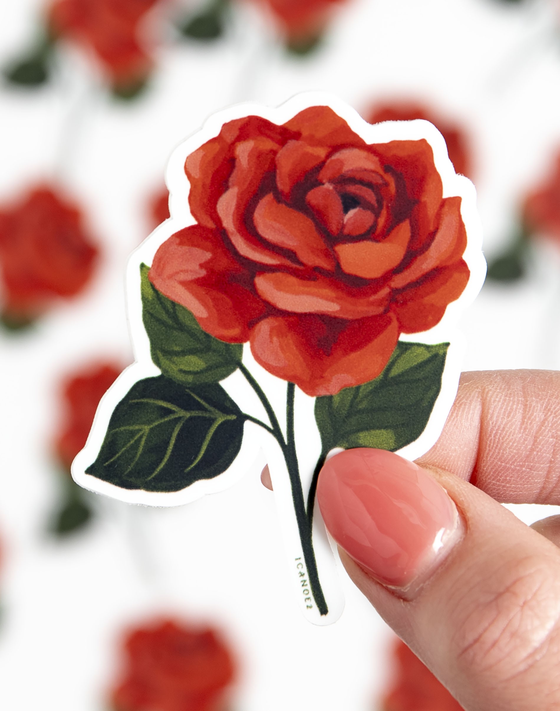 Rose Decal Sticker 1canoe2