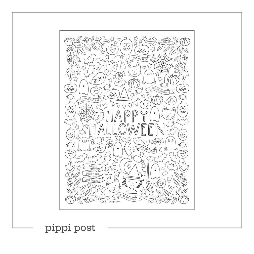 Halloween Digital Coloring Pack + Engineer Prints	 item
