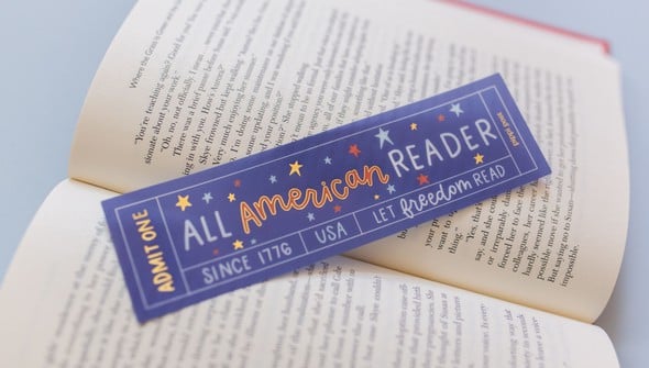 All American Reader Transparent Bookmark gallery