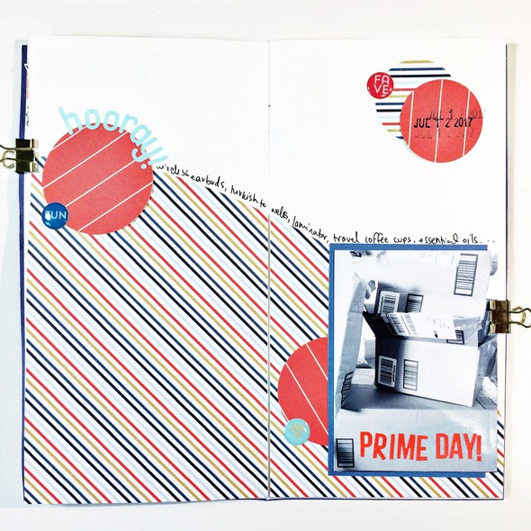 HOORAY! PRIME DAY! TRAVELER'S NOTEBOOK LAYOUT AND PROCESS VIDEO by ElleWood gallery