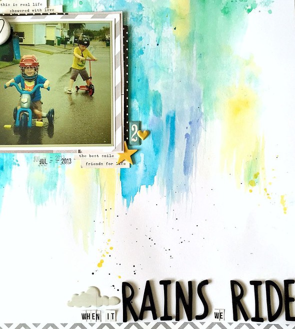 When it rains we ride layout   cu background original