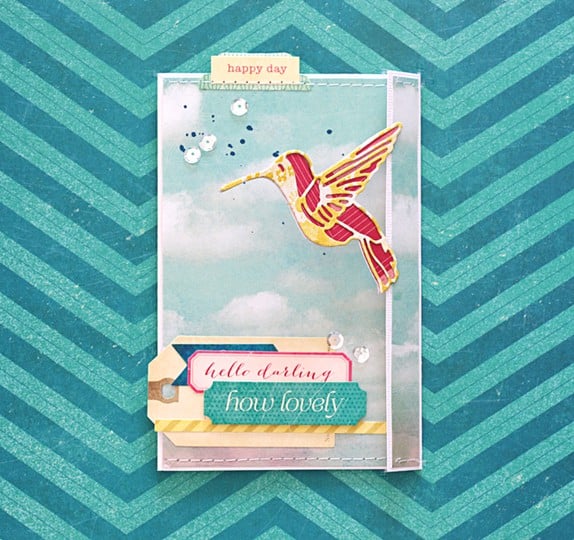 Sizzix hummingbird card by natalie elphinstone original