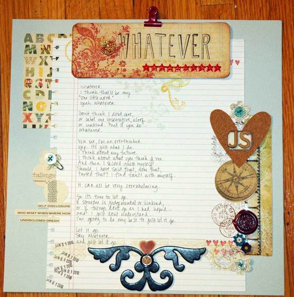 WHATEVER! blog challenge! by spagirl gallery