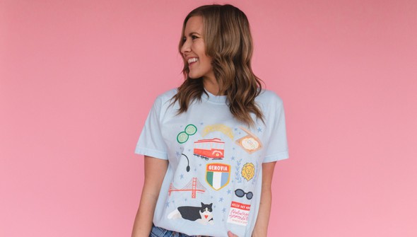 Princess Illustrations Tee - Chambray gallery