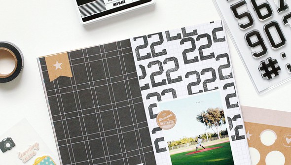 Stamp Set : 4×6 Varsity Numbers by Goldenwood Co gallery