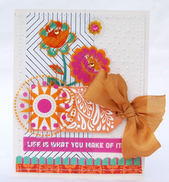 Orange and Pink Card by agomalley gallery