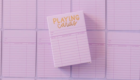 Lilac Library Card Deck Of Playing Cards gallery