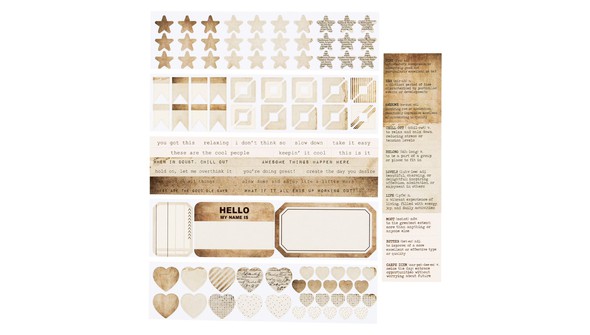 Color Collective Mini Sticker Booklet - Aged gallery