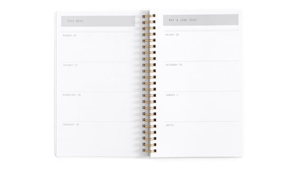 Mint Zebra 5×8" Weekly/Monthly Spiral Planner gallery
