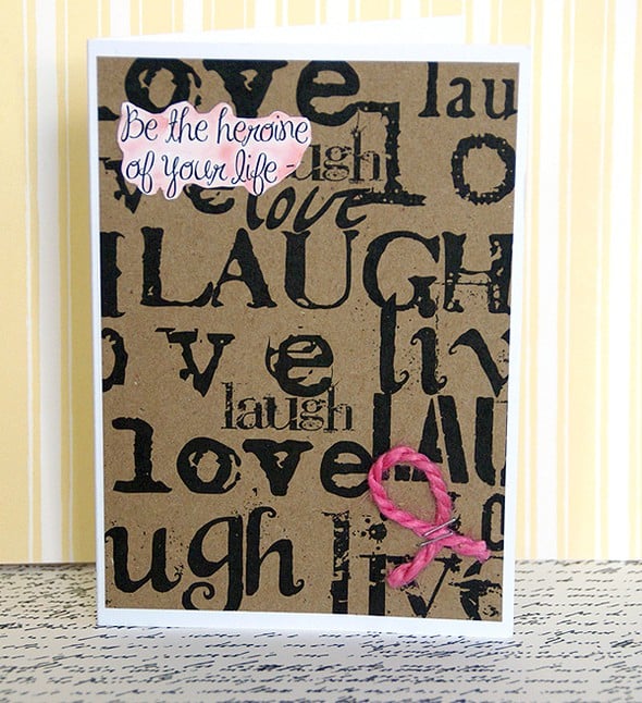 A breast cancer awareness card by Saneli gallery