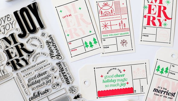 Stamp Set : 6x8 Christmas Gift Tags by In a Creative Bubble gallery