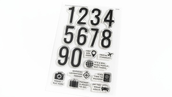 Stamp Set : 4x6 Travel Numbers by Goldenwood Co gallery