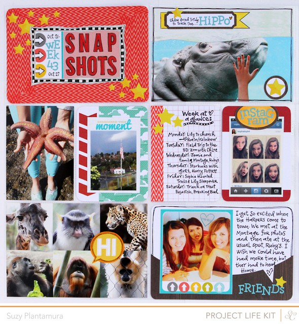 Project Life KIT ONLY SPREAD Week 43 by suzyplant gallery
