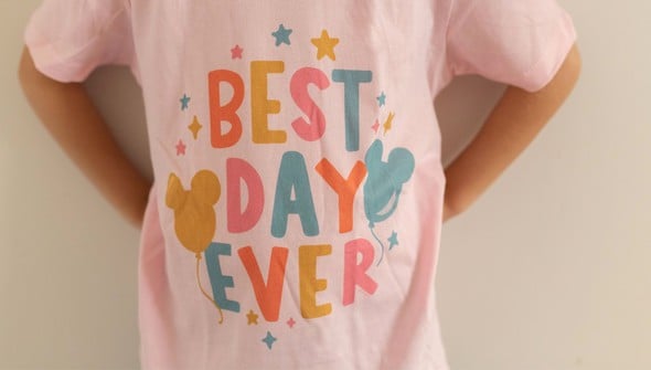 Best Day Ever Balloons Tee - Toddler/Youth - Pink gallery