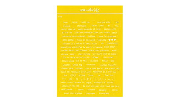 Yellow Phrase Sticker Sheet gallery