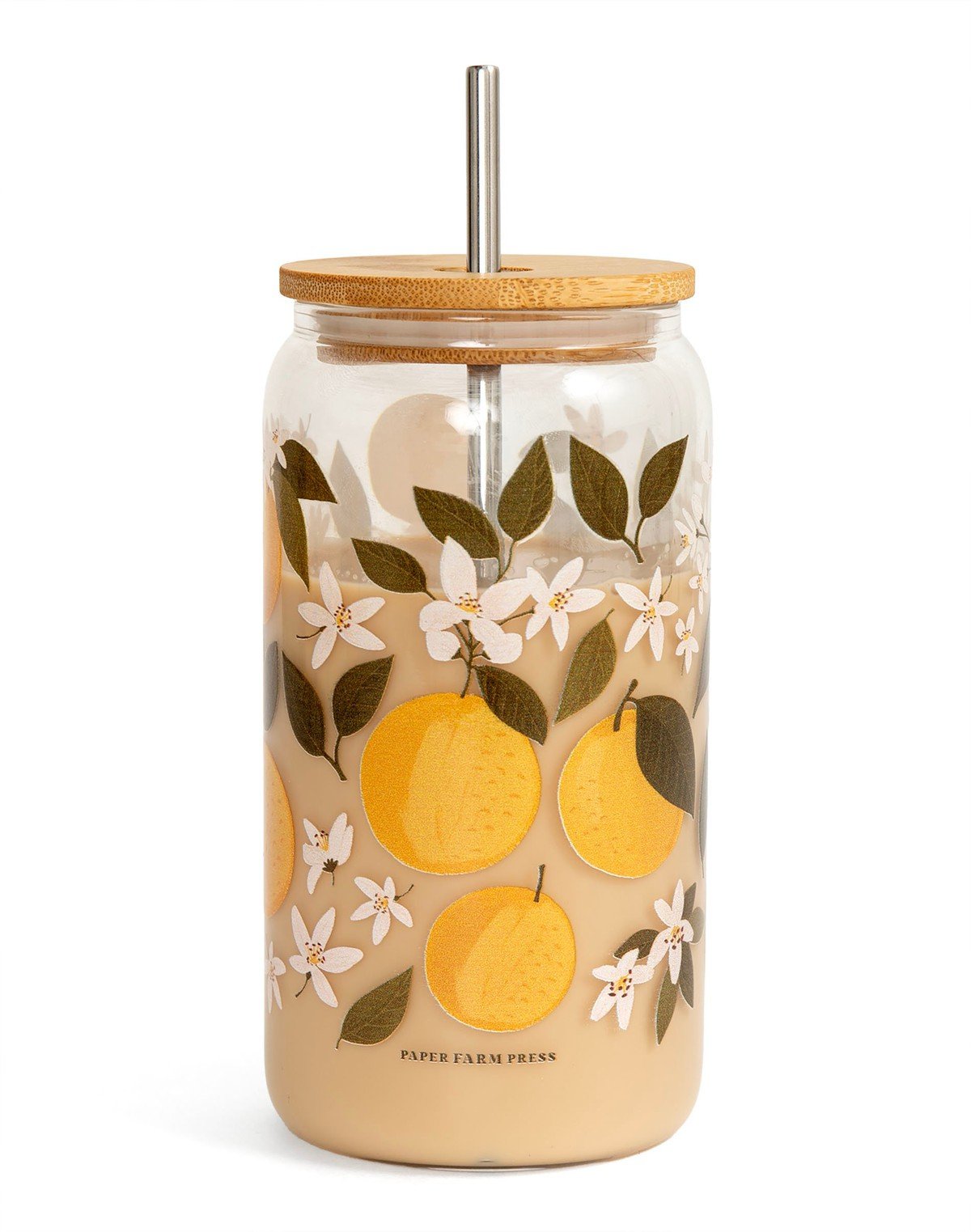 Orange Orchard Glass Can  item