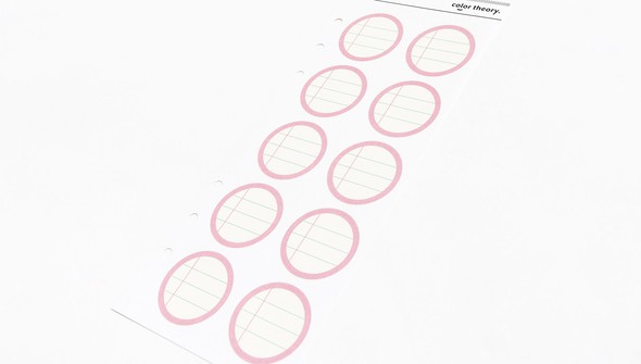 Color Theory Circle Ledger Label Stickers - Pink Lemonade gallery