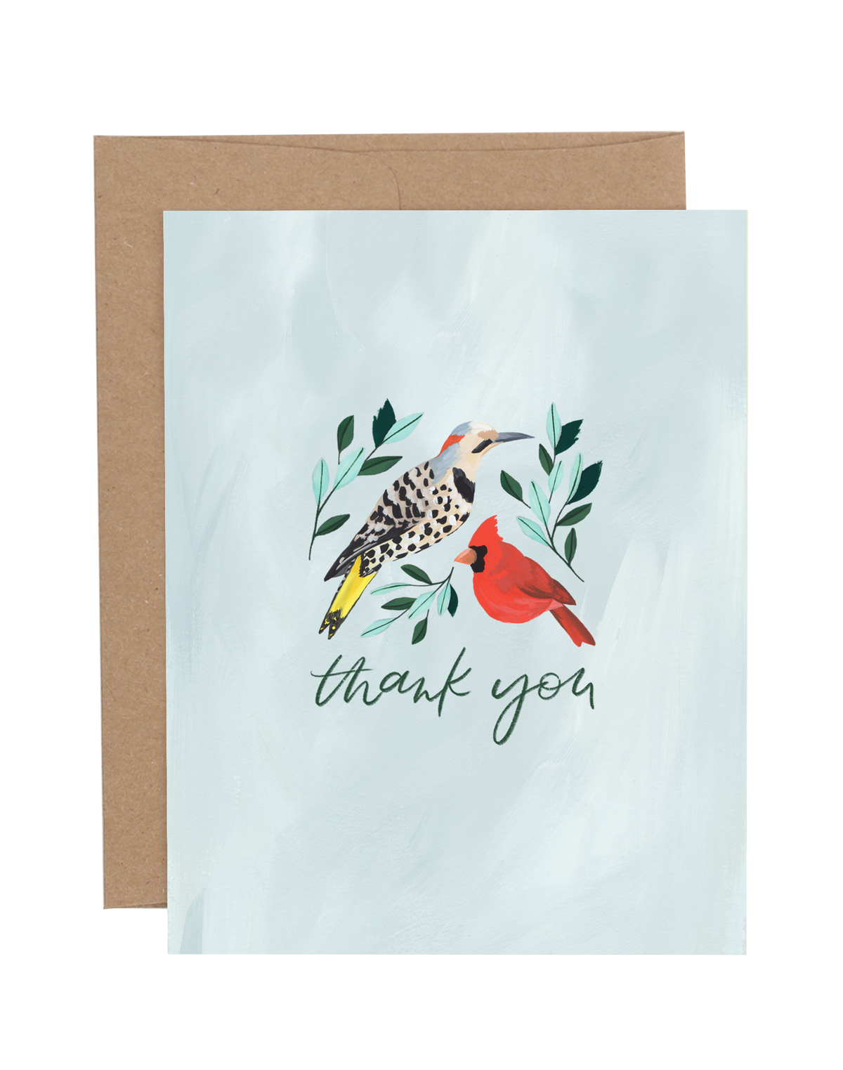 Birds Thank You Greeting Card item
