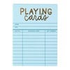 Sky Blue Library Card Deck Of Playing Cards