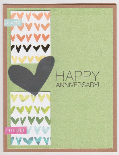 Always together - anniversary card