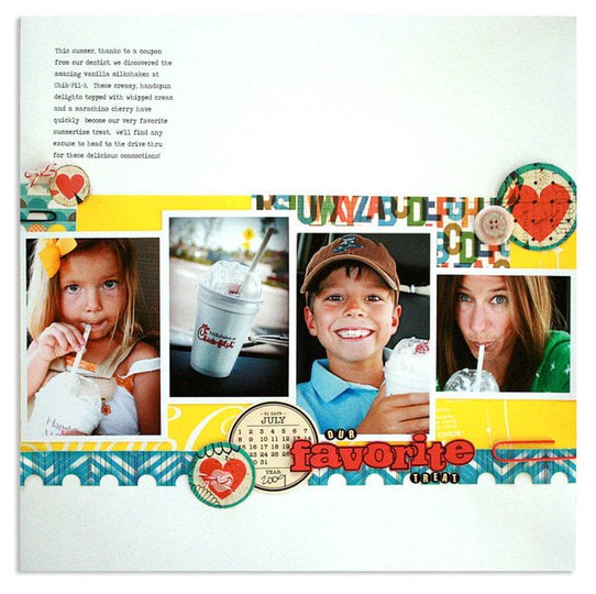 our favorite treat<br>{Scrapbook & Cards Today Summer '11}