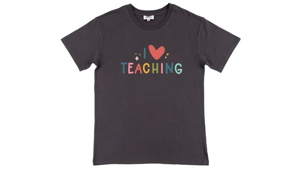 I Love Teaching - Pippi Tee - Dark Gray gallery