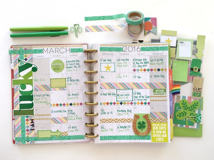 March monthly planner