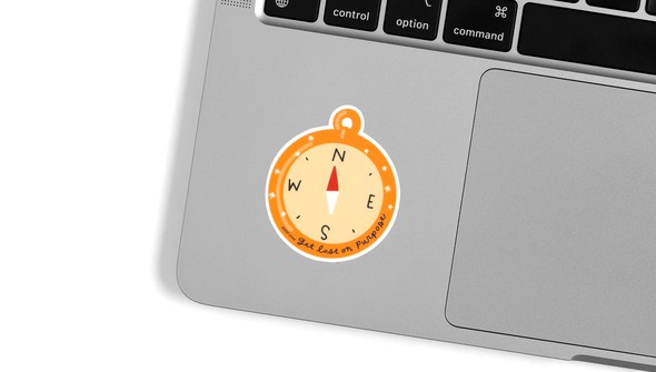 Get Lost On Purpose Decal Sticker gallery