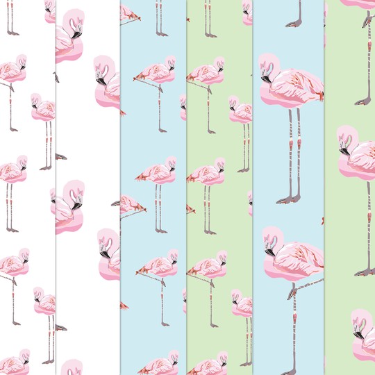 Flamingo Pattern Paper