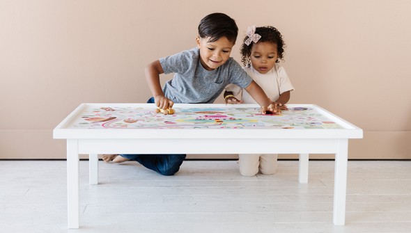White Convertible Play Table gallery