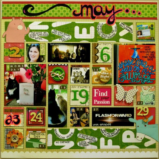 Project 12 May Calendar Page