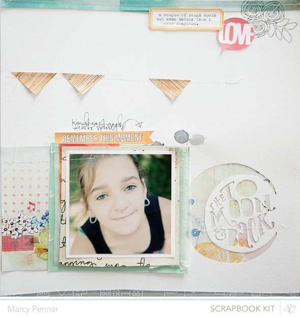 To the Moon and Back * Main kit layout * by marcypenner gallery