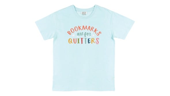 Bookmarks Are For Quitters - Pippi Tee - Sea Salt gallery
