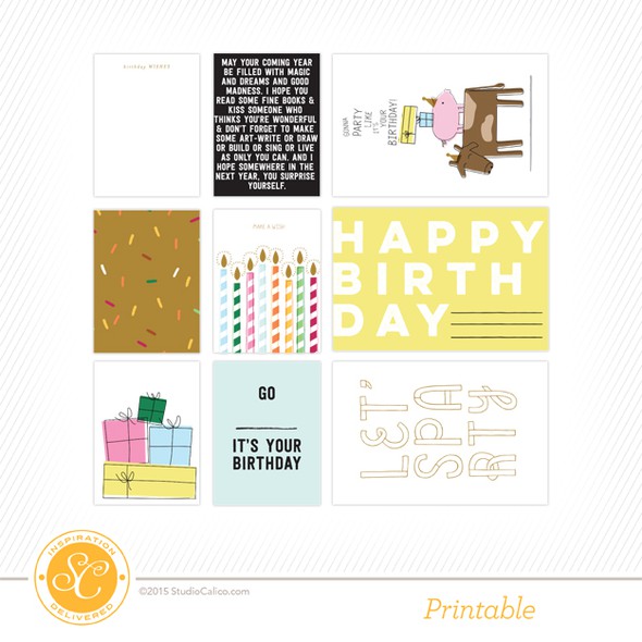 Galileo Birthday Printable Journal Cards by Life.Love.Paper gallery