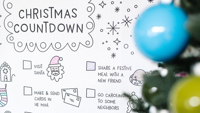 Christmas Countdown Printable Poster, 4 of 4
