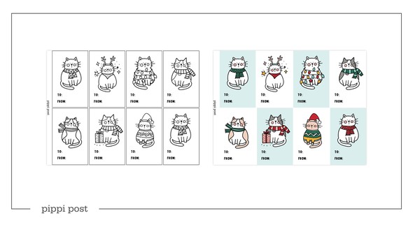 Digital Cat Gift Tags gallery
