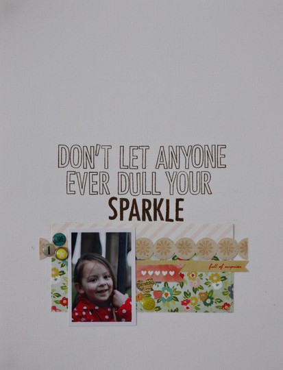 Don't let anyone ever dull your sparkle - Sunday Sketch 26/2
