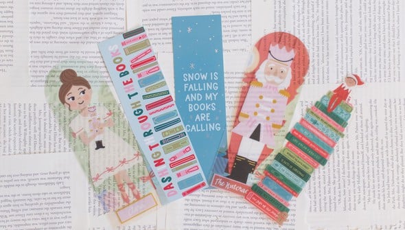 Holiday Book Stack Transparent Bookmark gallery