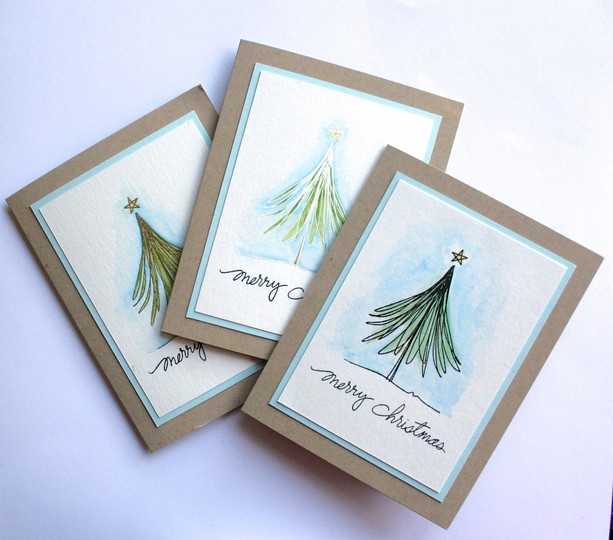 Trio of Tree Cards