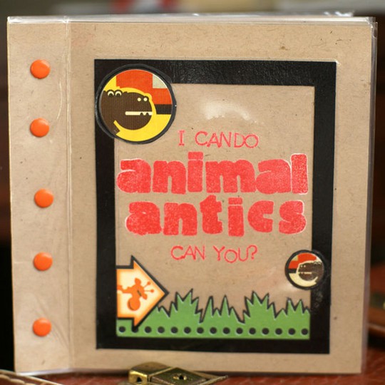 animal antics mini book
