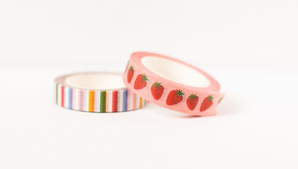 Strawberries Washi Tape Set gallery